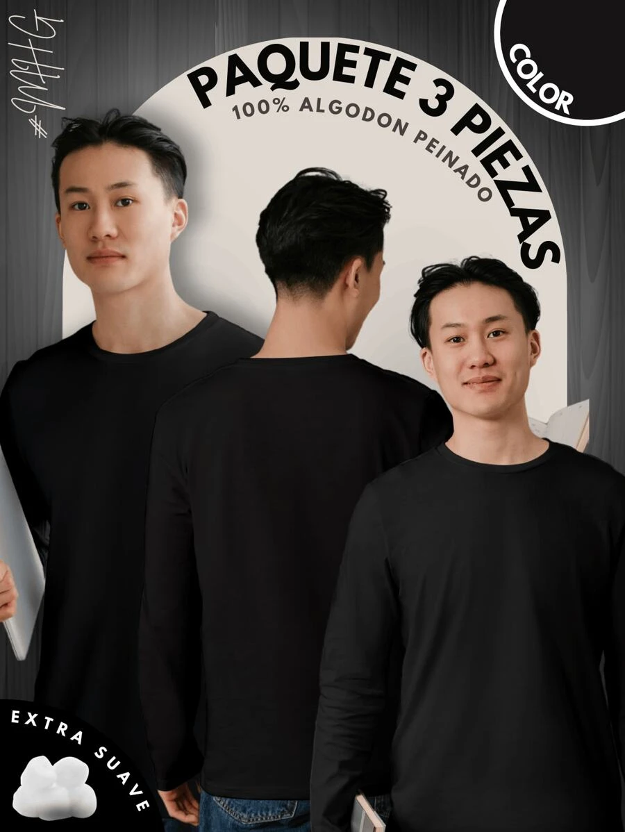 Men T-Shirts - Black - View 1