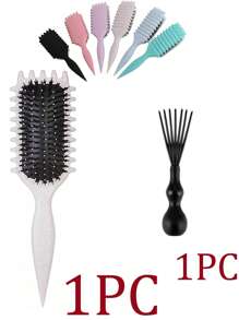 Nuevo set de cepillos para definir el rizado, 1 pieza Cepillo redondo limpiador de cabello, 1 pieza Cepillo moldeador y definidor de rizo para cabello rizado de mujer, diseñado por Candybrush
