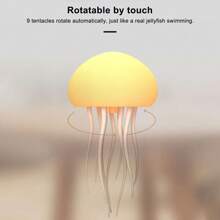 NetHong 2025 Jellyfish Hanging Light Voice Control Night Lights Atmosphere Lamp Base UK - White - View 6