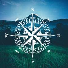 Car Sticker Graphics Mountain Adventurers Compass Truck Decoration Rv Camper Suv Vinyl Auto Tuning Accessories