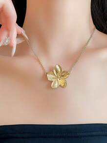 3 pièces de parure collier et boucles d'oreilles fleurs élégantes à la française, cadeau pour amies, sœurs, femmes, idéal pour un port quotidien, le meilleur choix pour un usage quotidien