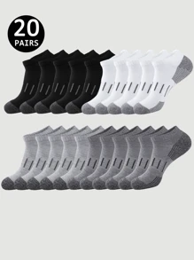 5/10/20 Pcs Outdoor Sports Socks, Men's Socks, Running Socks - Multicolor - View 1