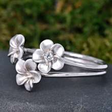 1pc Elegant Floral & Botanical Design Ring, Suitable For Everyday, Party, Wedding, Engagement, Jewelry Gift