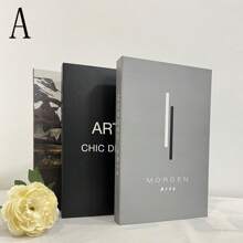 Set de 3 libros decorativos plegables, adornos de estilo sencillo para decoración de habitación, el mejor regalo - Multicolor - Ver 16