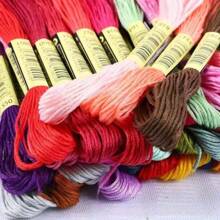 Bracelet String 50 Skeins Rainbow Color Embroidery Floss Cross Stitch Embroidery Thread Cotton Floss Bracelet Yarn, Craft Floss