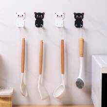 4pcs Cartoon Cat No-Drill Electrical Socket Hanger