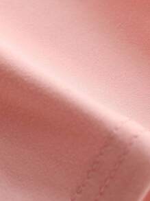 女童可爱印花圆领短袖T恤，休闲T恤，适合外出、聚会和夏季日常穿着 - 粉色 - 查看 9