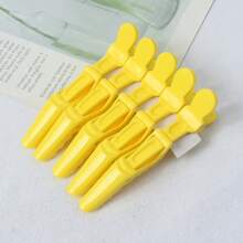 5pcs Candy Color Seamless Hair Clips, Includes Bangs Clip, Crocodile Hair Clips For Styling, Hair Partition And Perm/Dyeing
