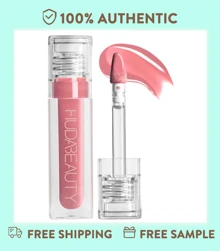 HUDA BEAUTY Lip Gloss Plumper For Fenty Beauty High-Shine Non-Sticky Formula With Vitamin E Lip Filler Effect & Hydrating Gloss 0.13 Oz/3.9 ML-Faux Filler Shiny Non-Sticky Lip Gloss-Size 0.13 Oz / 3.9 ML - Sugar Baby - 查看 1