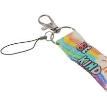 1 件时尚意识拼图挂绳 - 多功能钥匙扣、身份证、卡夹和手机支架、彩虹挂绳，适合教师、办公室、学校汽车配件包饰可爱哥特 Y2k - 字母 - 查看 3