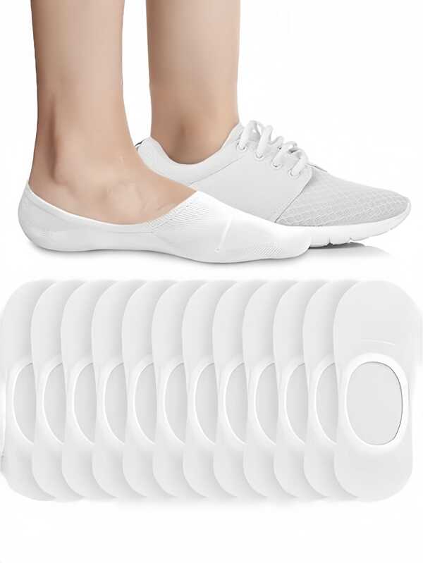1/4/6/12 Pairs Lightweight Breathable Sweat-Absorbent No-Show Boat Socks