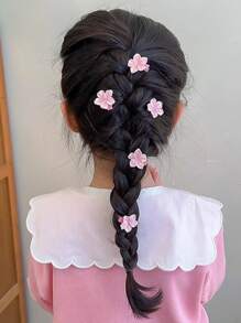 全新儿童樱花发夹和发环、粉色樱花发夹、婴儿侧刘海发饰 - 彩色 - 查看 4