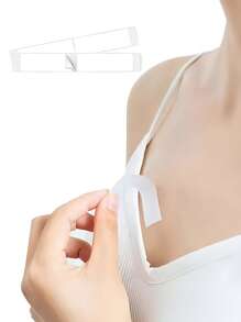 Disposable Use Invisible Fashion Tapes - Neckline Coverage, Anti-Slip Clothing Adhesive Stickers, Chest Area Fixed Tape With Strong Glue - White - View 2