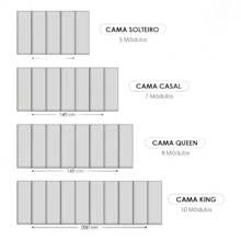 Modular Headboard Kit For Queen King Double Bed Upholstered Box Rectangular Plate 20x45 Centimeters - White - View 6
