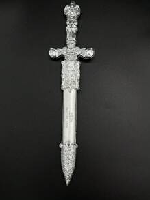 1pc Prop Replica Plastic Toy Sword For Stage Performance, Knight Sword, Caribbean Pirates Costume Accessory Halloween - Multicolor - View 16