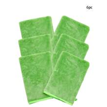 6 pièces Gant de toilette en microfibre doux pour le visage, gant de douche, gant démaquillant réutilisable, style européen, 15 cm x 20 cm