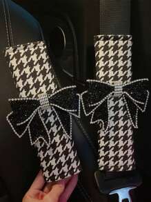 1 件/2 件汽车安全带肩部保护器防锁安全带保护器适用于汽车柔软舒适