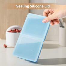 Silicone Freezer Tray For Soup Ice Cubes: 2-Cup Freezing Tray With Lid For Meal Prep - 2Pack Silicon Soup Portion Freeze Tray Make Stock Souped Ice Cube - Blue - View 5