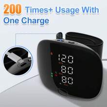 Tensiómetro Digital de Muñeca con Voz en Español y USB Recargable, Monitor de Presión Arterial Automático con Regulación Inteligente, Baumanómetro Digital para Uso Doméstico, Color Negro - Negro - Ver 10
