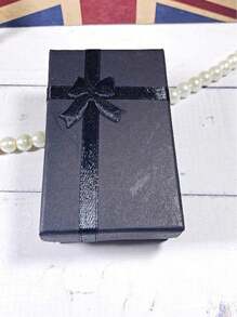 Caja de empaquetado de reloj de piel sintética negra con forma cuadrada - Negro - Ver 11