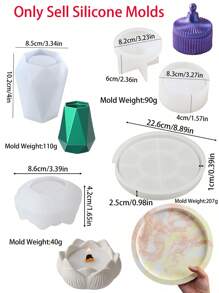 Khuôn silicon làm bình hoa bê tông thạch cao & cốc nến, bình hoa tự làm để trang trí nhà cửa, trang trí phòng, trang trí đám cưới, khuôn cốc nến thơm thủ công, khuôn xà phòng, khuôn thạch cao nhựa Epoxy tự làm, quà tặng cho phụ nữ, quà tặng mùa xuân - khuôn - Xem 2