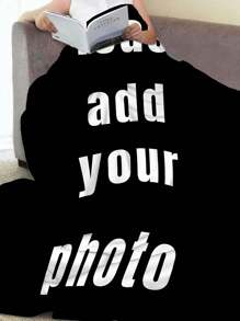 1pc Custom Photo Blanket,Custom Flannel Blanket With Photos And Text, Bedding Blanket ,Custom Blanket For Bed,Custom Pictures Blanket, Personalized Photos Blanket For Family,Custom Image Blanket,Personalized Family Blanket With Image,Personalized Throws Blanket,Best Friend Blanket, Cozy Blanket,Family Gift, Wedding Gift,Birthday Gift,Gift For Friend, Gift For Her,For Office - Multicolor - View 6