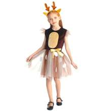 Sparkle Tutu Dress For Girls, Shimmery Tulle Party Skirt, Princess Birthday Christmas Gown Hairbands And Headwear Included - Dusty Pink - View 1