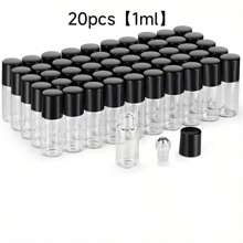 1ml/2ml/3ml 玻璃滾珠瓶，香水/精油試用小瓶，透明玻璃瓶，適用於工作、旅行及其他場合，噴霧瓶，迷你香水 - 彩色 - 查看 12