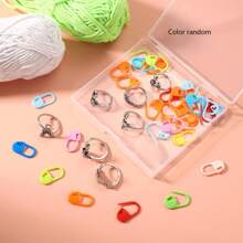 9pcs Adjustable Crochet Stitch Markers Set, Animal & Plant Crochet Locking Stitch Markers Tools, Crochet Ring For Yarn Guide, Finger Protector For Knitting And Crocheting, Women Knitting And Crochet Accessories (Random Color Plastic Stitch Markers)