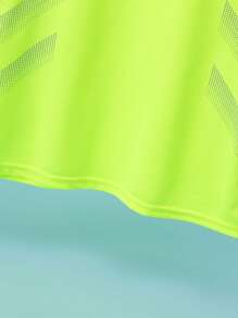 2pcs/Set Teen Boy Sport Suit, Casual Short Sleeve T-Shirt Top And Running Shorts Set - Multicolor - View 4