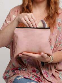 Bolsa con cremallera de lona en blanco y negro y caqui negro - Bolsa de cosméticos en blanco y negro, caqui negro, estuche para lápices, bolsa de almacenamiento pequeña para cosméticos y bricolaje, para artículos de tocador y papelería, almacenamiento de cables de datos, bolsa de lona multifuncional, bolsa escolar con graffiti pintado a mano, adecuada para el hogar, la escuela, los viajes y el almacenamiento diario