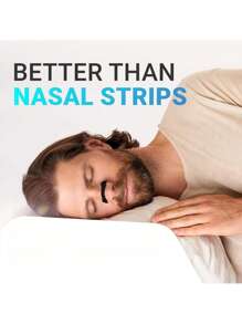 15 pares de dilatadores nasales magnéticos para deportes, kit de dilatador nasal que mejora la captación de oxígeno, clip nasal de recarga para respiración - Negro - Ver 4