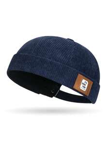 1 件字母印花灯芯绒棒球帽，休闲街头摩托车风格，百搭帽子，男士理想礼物男士遮阳帽夏季帽子，适合徒步旅行和钓鱼等夏季户外活动