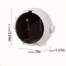 Uchwyt na szczoteczkę do zębów w kształcie astronauty. Bez wiertarki, łazienkowy elektryczny stojak na szczoteczki do zębów. Uchwyt na szczoteczkę do zębów w kształcie kreskówki. Prezentowy organizer do przechowywania szczoteczek do zębów, uchwyt na szczoteczkę do zębów, ścienny minimalistyczny, pyłoszczelny wieszak na szczoteczki do zębów bez wiercenia, z automatycznie zamykaną pokrywą. Uroczy uchwyt na szczoteczkę do zębów w kształcie astronauty, bez wiertarki, łazienkowy organizer na szczoteczki do zębów montowany na ścianie do domu, hotelu, akademika.