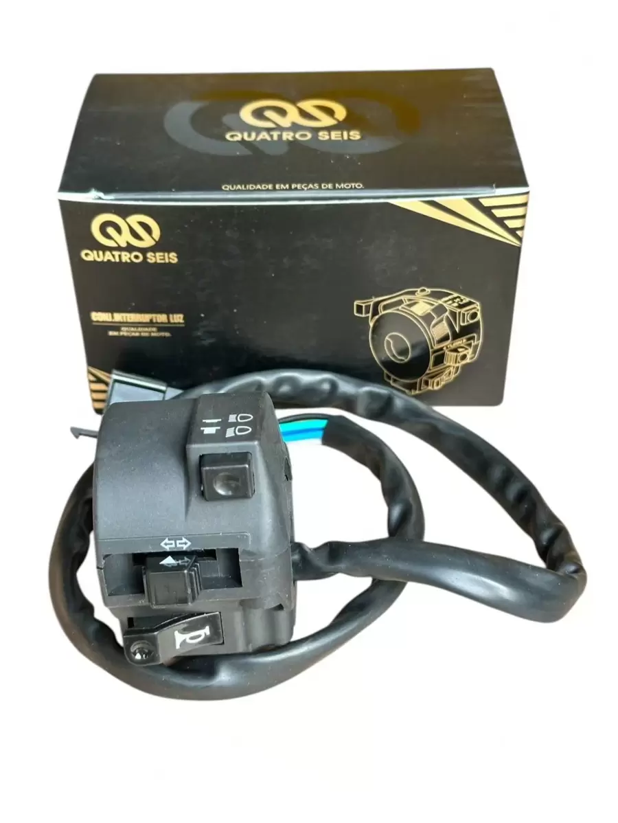 Handle Light Switch Titan 150 Es 2004 To 2008 Fan 125 2009 To 2013 - Negro - Ver 1