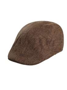 1 PC Kids Boys Solid Herringbone Flat Berets Elastic Hats Cute Accessories Fashion Kids Caps Daily Casual Cap - Multicolor - View 4