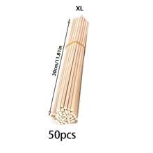 Natural Wood Craft Sticks #50pcs For Diy Handmade Projects, Birch Wood Popsicle Sticks