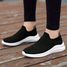 Chaussures à glissière en maille d'été pour hommes en grandes tailles, chaussures de course casual respirantes en maille pour les personnes âgées, chaussures à coussin d'air légères et souples pour les personnes âgées