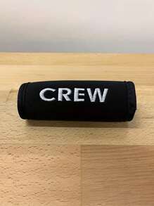 1pc Customized Embroidery Luggage Handle Cover, Personalized Creative Anti-Slip Water Resistant Suitcase Trolley Grip Protector, Multifunction, Versatile, Large Capacity, Lightweight, Functional, Practical, All-Purpose, Colorful, Cute, Adorable, Contracted, Funny, Kawaii, Y2K, Minimalist, Commuting, Business Casual, Basics, Custom, Personalized, Unique