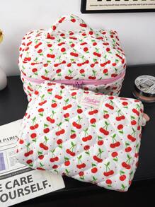 3pcs/Set Makeup Organizer Bag, Travel Toiletry Bag, Cosmetic Storage Pouch For Home, School, Dorm, Large Capacity Makeup Bag For Women, Grooming Kit For Men Beach Essentials Back To School