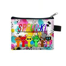 Sprunki Rhythm Box Music Game Mini Bag, A Small Bag That Can Be Used When Fishing,A Bag Used To Hold Small Items Such As Fish Hooks And Baitmultifunctional Card Bag, Wallet With Pocket, Cartoon Cute Small Bag Storage Bag. Essential Wallet For Easter And St. Patrick's Day Events - Multicolor - View 4