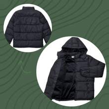 Bobojaco Thick Nylon Lined Sapphire Winter Men's Jacket From M To EG - Black - View 7
