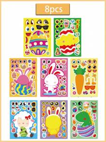 Anime Bunny Sticker Set Large Sticker Notebook Holiday Party Party Supplies Party Decorations Festive Birthday Accessories Party Small Gift Party Supplies Set