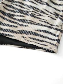 Womens Sexy Sequin Micro Shorts Sparkly Low Rise Y2k Zebra Print Mini Shorts Glitter Skinny Rave Bottoms Hot Pants Party Clubwear Streetwear - 卡其色 - 查看 8