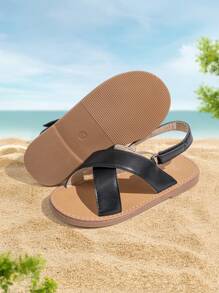 Sandalias planas de playa de moda para niños en verano