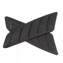 2 Pieces Black Car Front Hood Vent Cover Auto Trim Parts Compatible With F-150, F-250, And F-350 Models