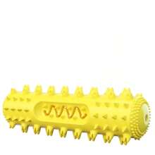 Juguetes para masticar para perros, cepillo de dientes para perros, cepillo de limpieza dental, juguetes suaves para masticar para perros pequeños y medianos, juguetes para masticar para cachorros, juguetes para masticar para perros grandes - Amarillo - Ver 2