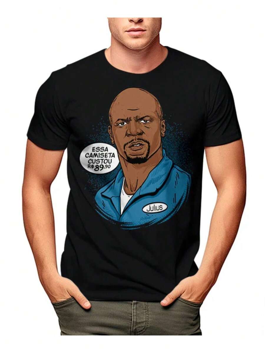 Julius T-Shirt Everybody Hates Chris Comedy Series Unisex Male Female 100% Cotton Premium Top Streetwear Launch Immediate Shipping Various Colors!! Plus Size - 黑色 - 查看 1