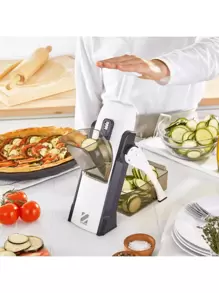 Cortador Mandolina, cortador de verduras, picador de verduras manual, rallador de verduras con protección anti-Cortes y grosor ajustable - Multicolor - Ver 8