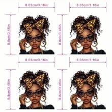 1/2/4 peças Adesivos de transferência de vinil para cabelos cacheados coloridos para mulheres - fáceis de aplicar, laváveis, adequados para camisetas, máscaras, jeans, mochilas, chapéus, travesseiros, presente perfeito para amigos e familiares